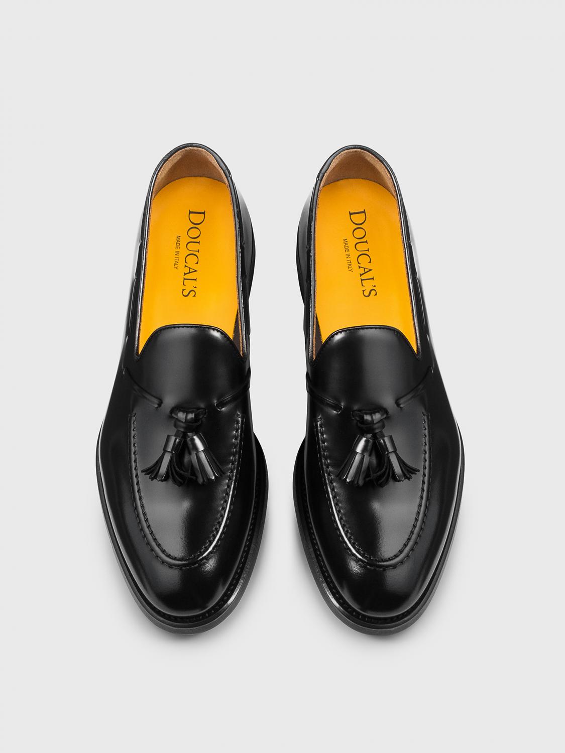 DOUCAL'S MOCASSINI: Mocassino Doucal's in pelle con nappe , Nero - Img 3