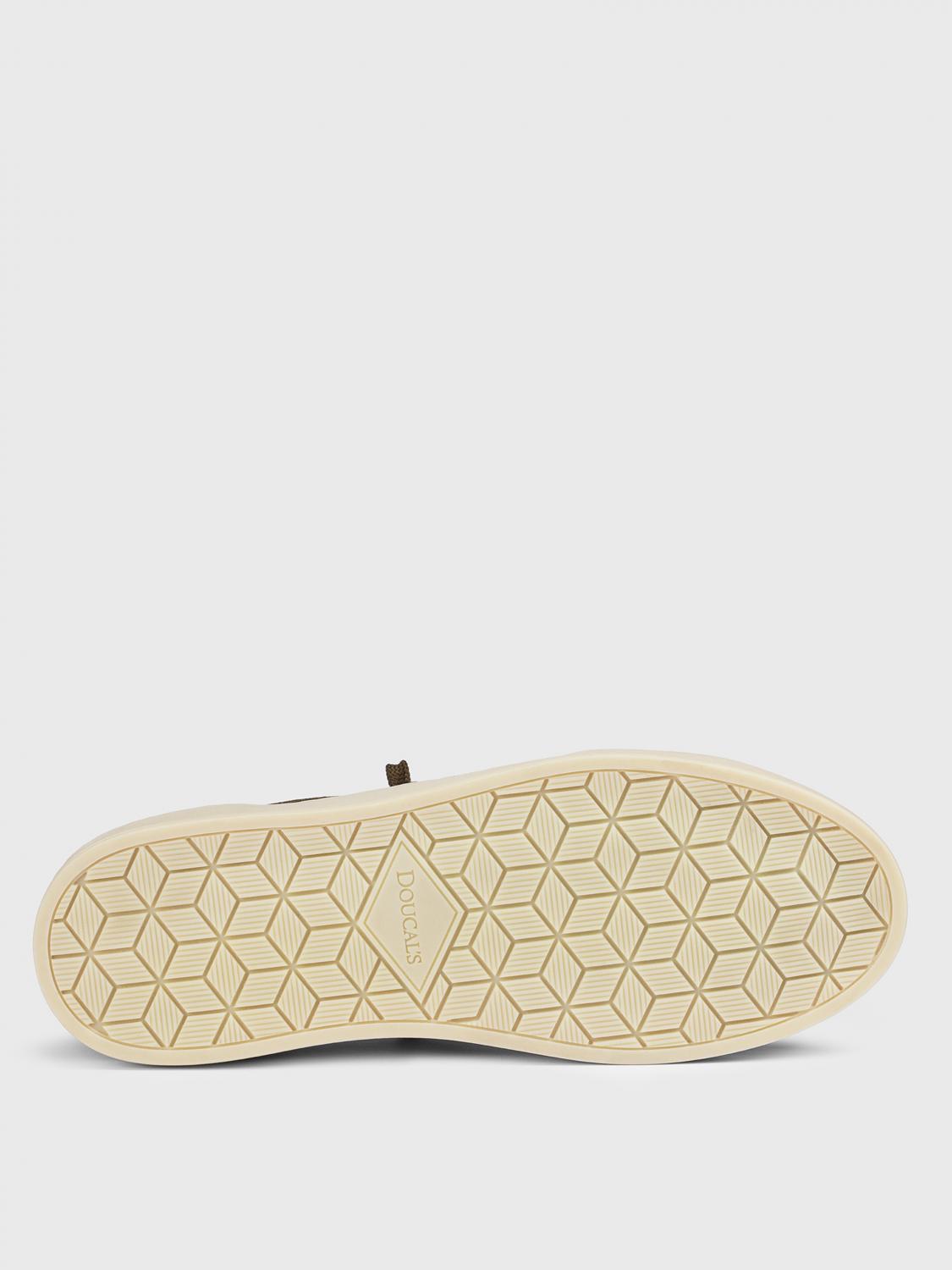 DOUCAL'S SNEAKERS: Sneakers Doucal's in maglia stretch jacquard , Marrone - Img 4