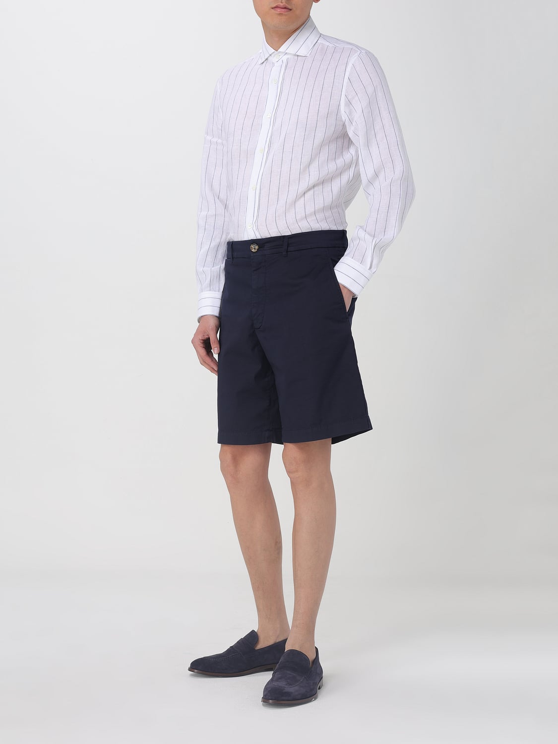 BRUNELLO CUCINELLI SHORTS: Short men Brunello Cucinelli, Blue - Img 2