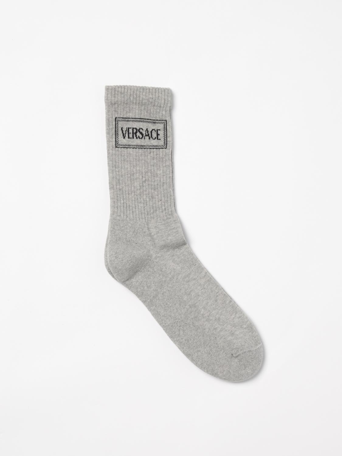 VERSACE SOCKS: Socks kids Versace, Grey - Img 1
