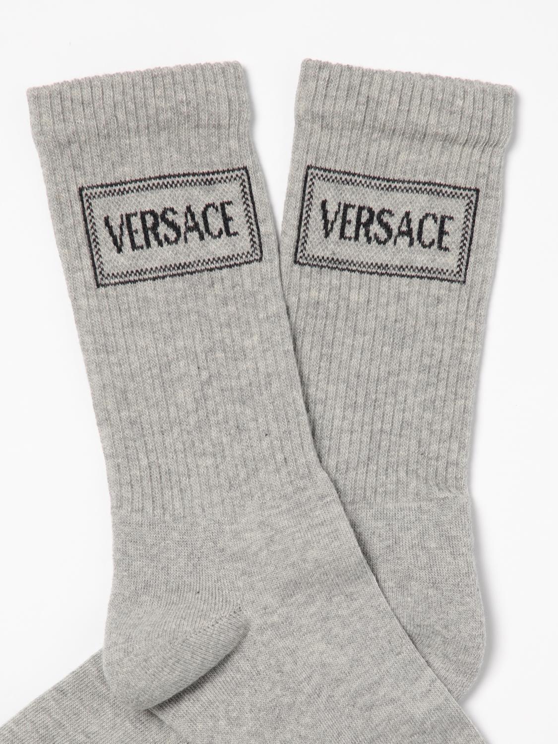 VERSACE SOCKS: Socks kids Versace, Grey - Img 2