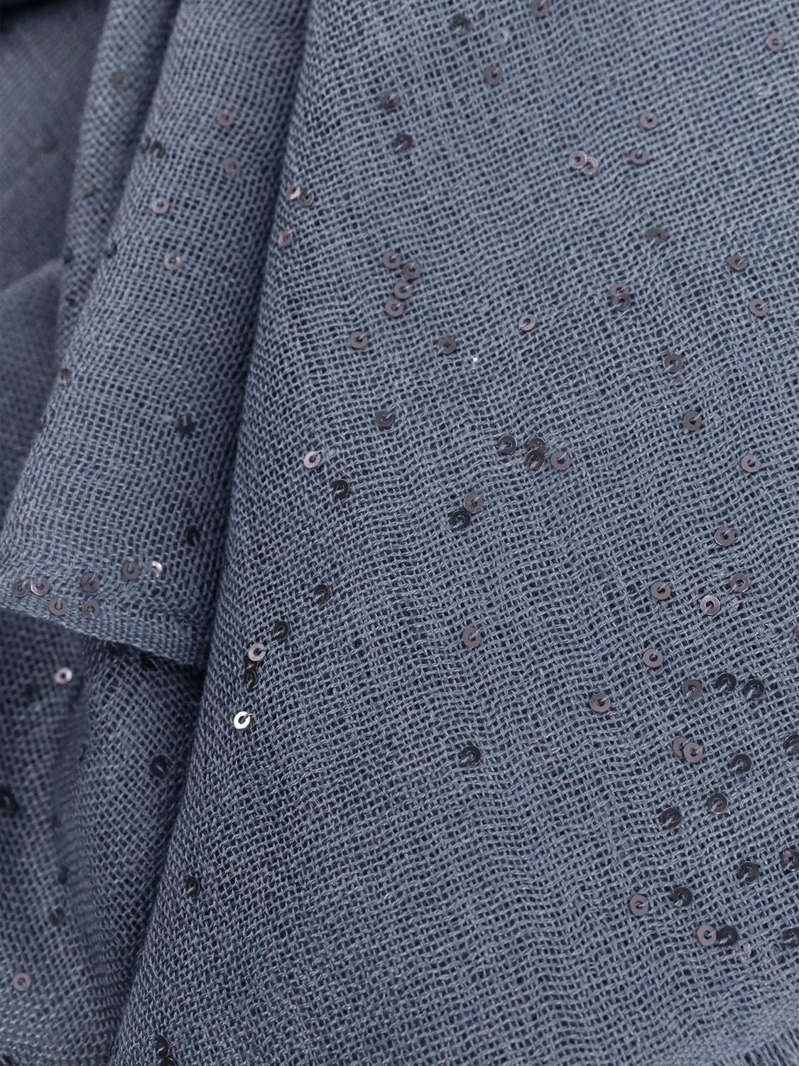 BRUNELLO CUCINELLI SCHAL: Schal damen Brunello Cucinelli, Blau - Img 2