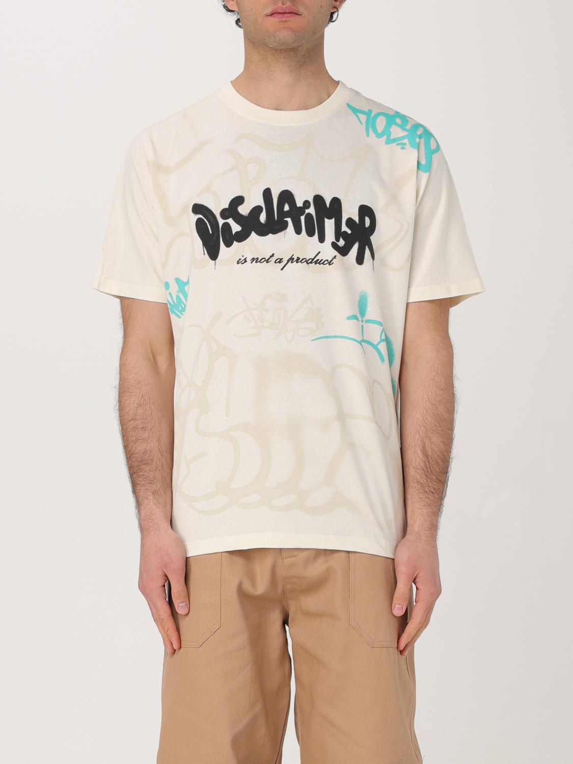 DISCLAIMER T-SHIRT: Disclaimer cotton t-shirt, Milk - Img 1