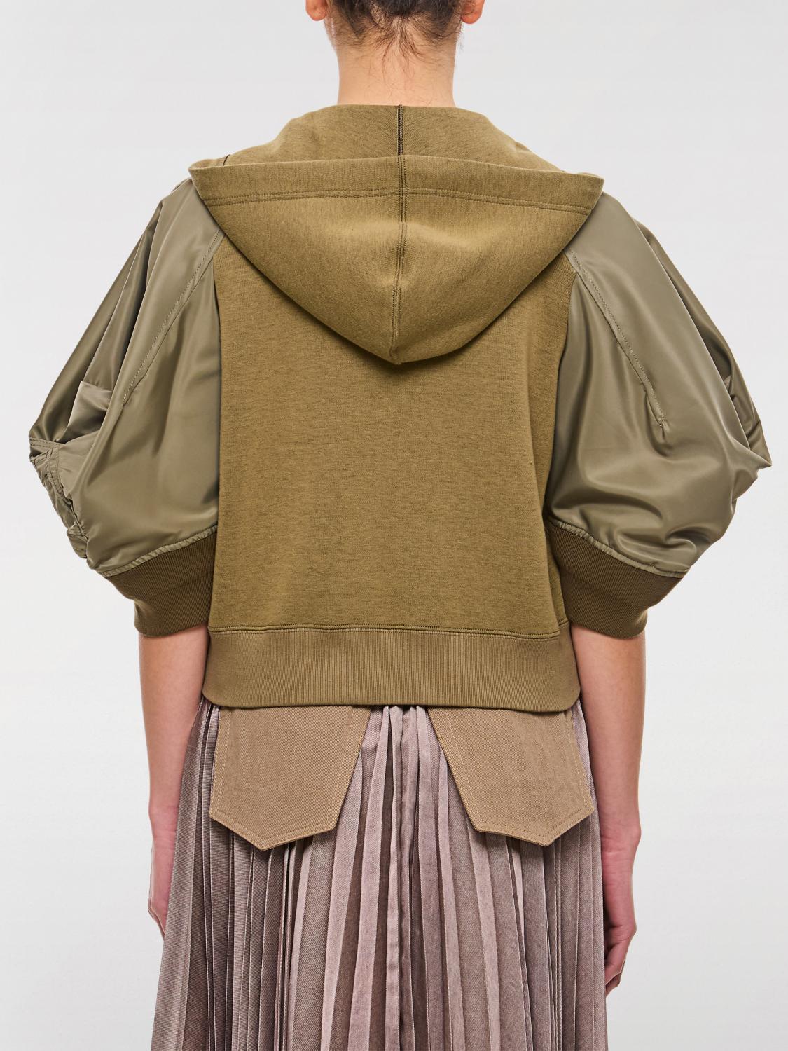 SACAI CHAQUETA: Jersey mujer Sacai, Verde - Img 3