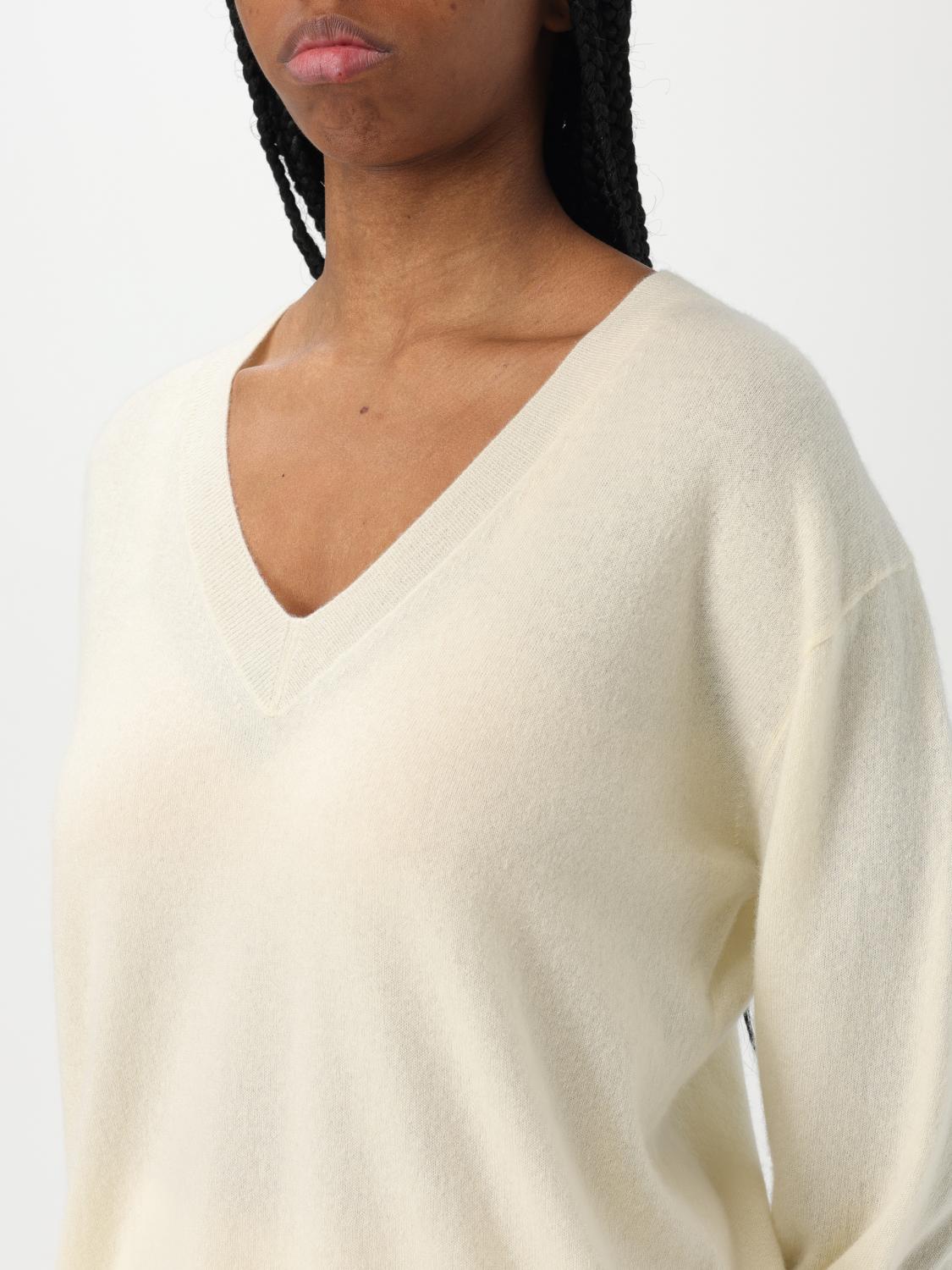 VINCE MAGLIA: Pullover Vince in cashmere e seta , Giallo - Img 3