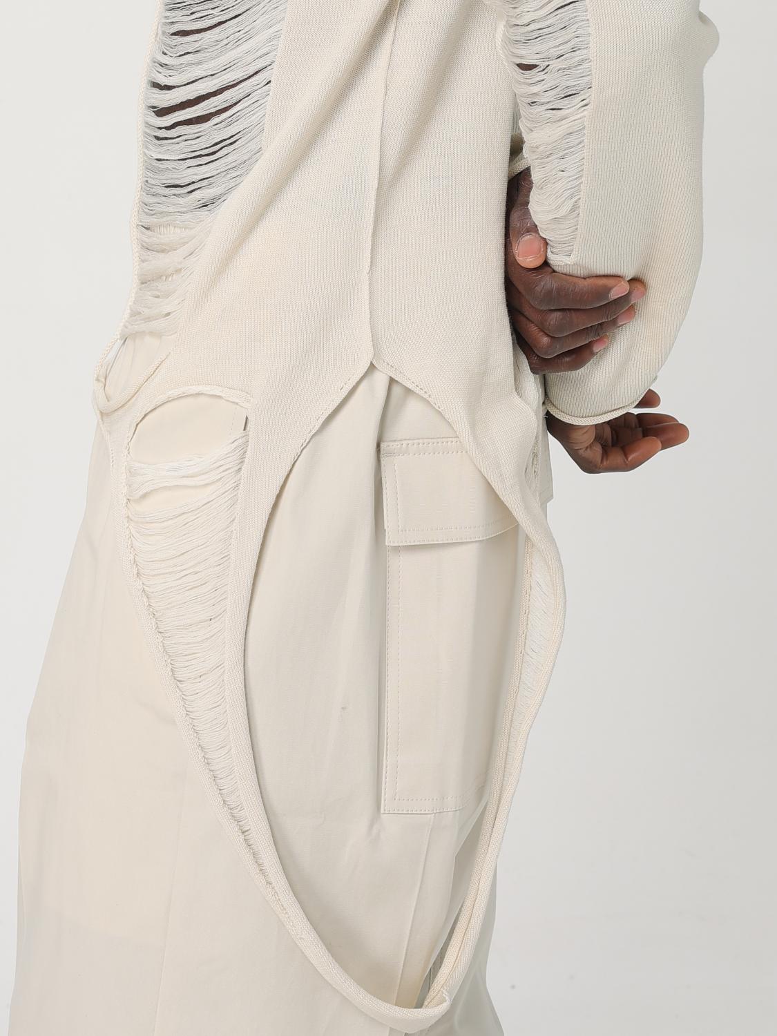 Rick Owens Cardigan men - White | RR01E5671KGRIDM | GIGLIO.COM