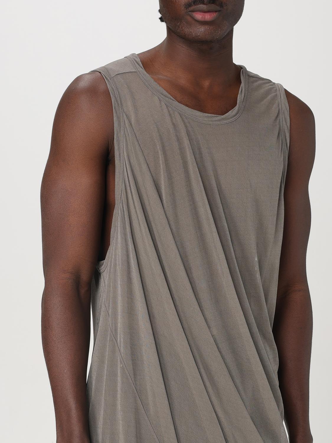 RICK OWENS T-SHIRT: Rick Owens viscose tank top, Grey - Img 5