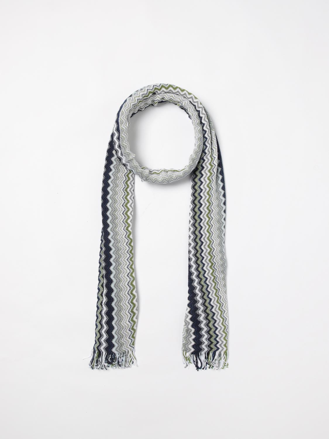 MISSONI 围巾: 围巾 男士 Missoni, 绿色 - Img 2