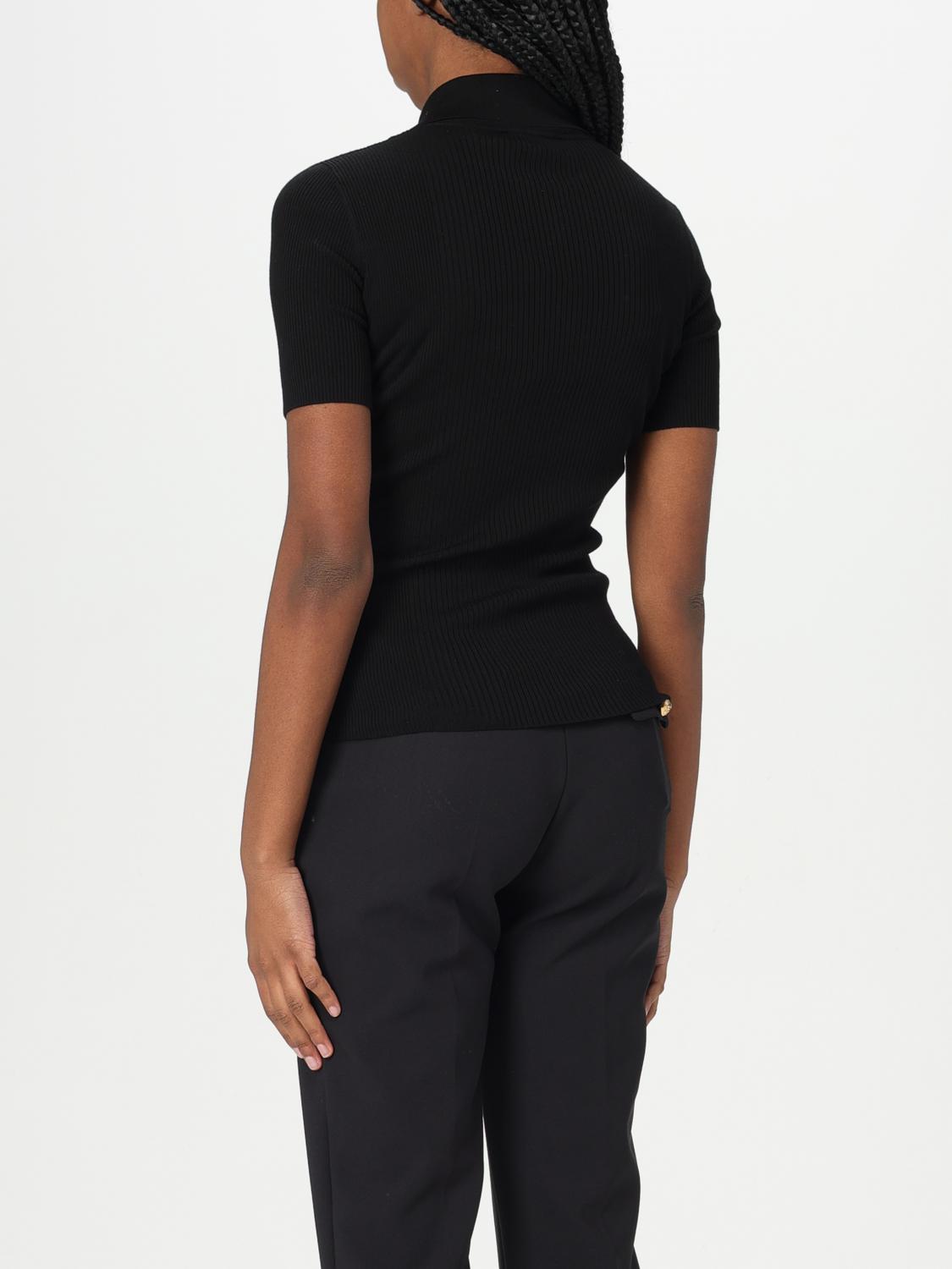 ELISABETTA FRANCHI POLO: Jersey mujer Elisabetta Franchi, Negro - Img 2