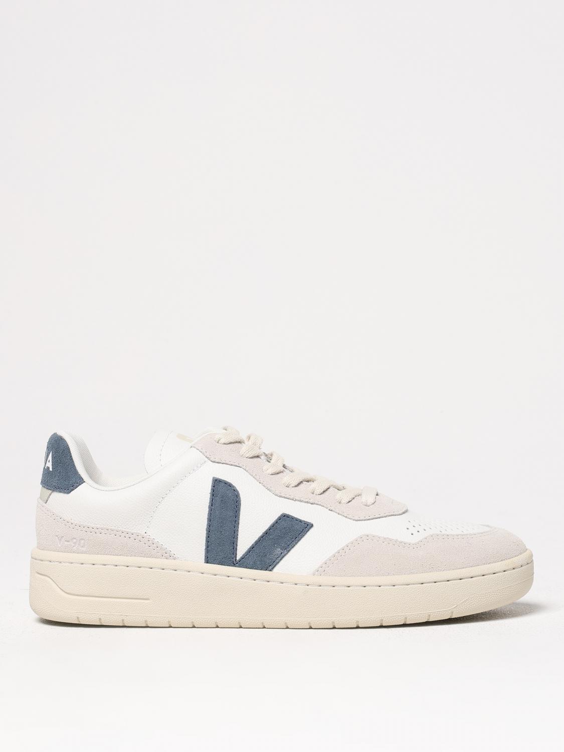 VEJA SNEAKERS: Sneakers V-90 Veja in pelle , Bianco - Img 1