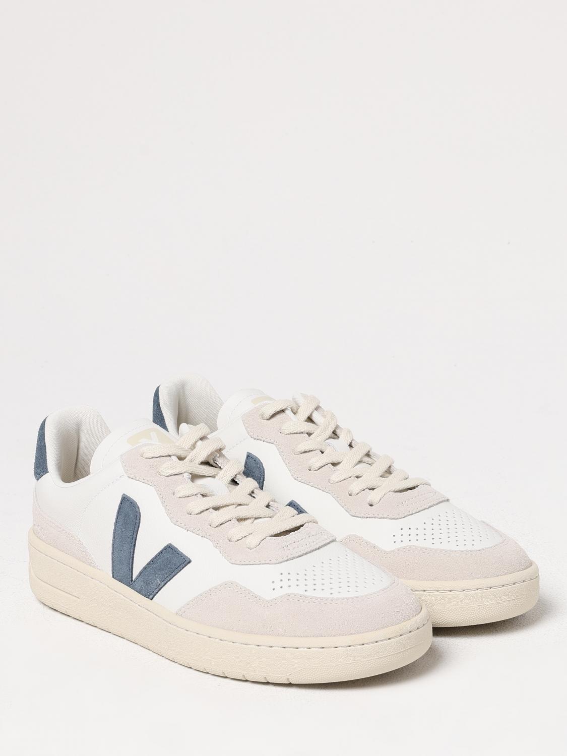 VEJA SNEAKERS: Sneakers V-90 Veja in pelle , Bianco - Img 2