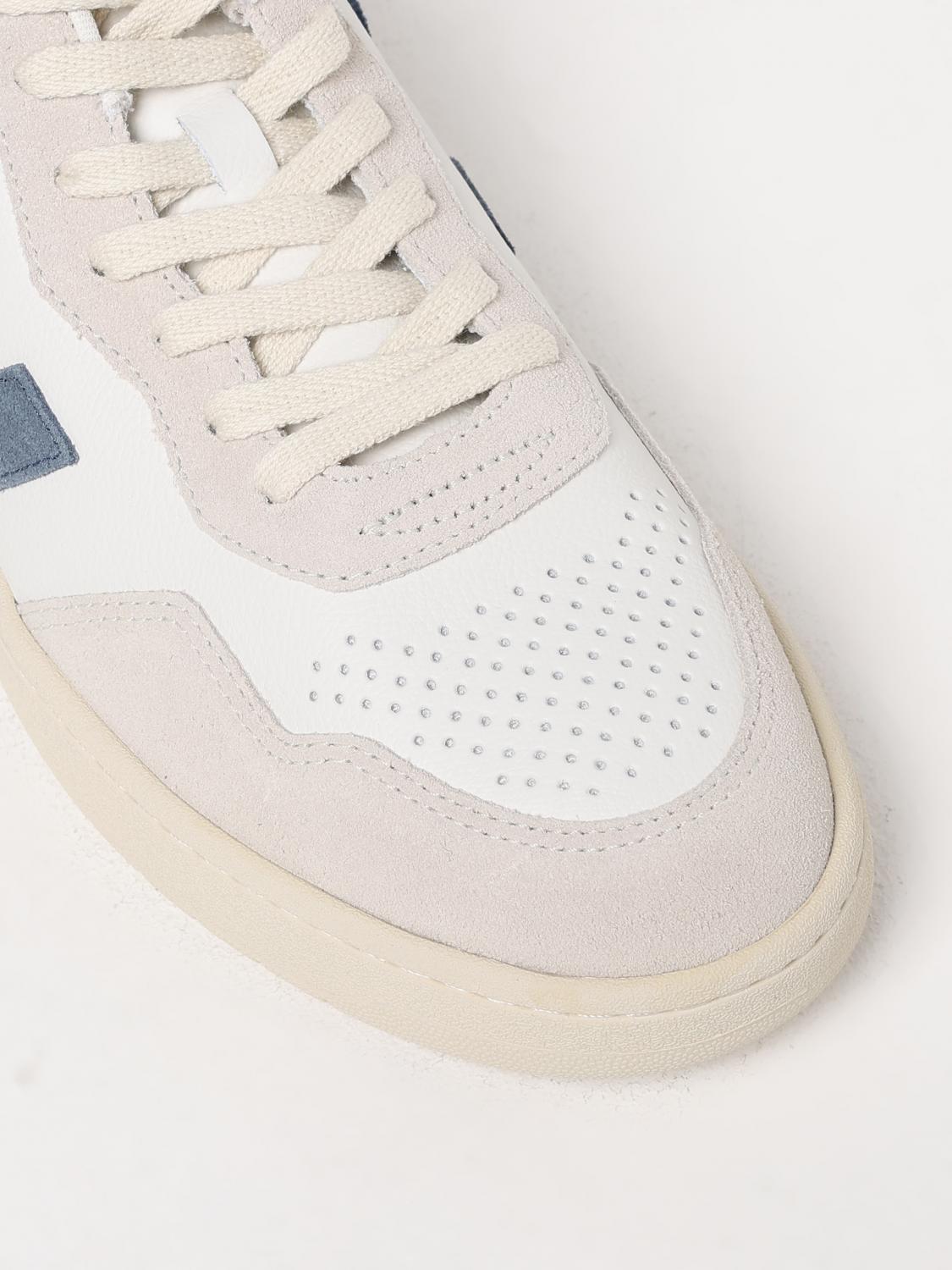 VEJA SNEAKERS: Sneakers V-90 Veja in pelle , Bianco - Img 4