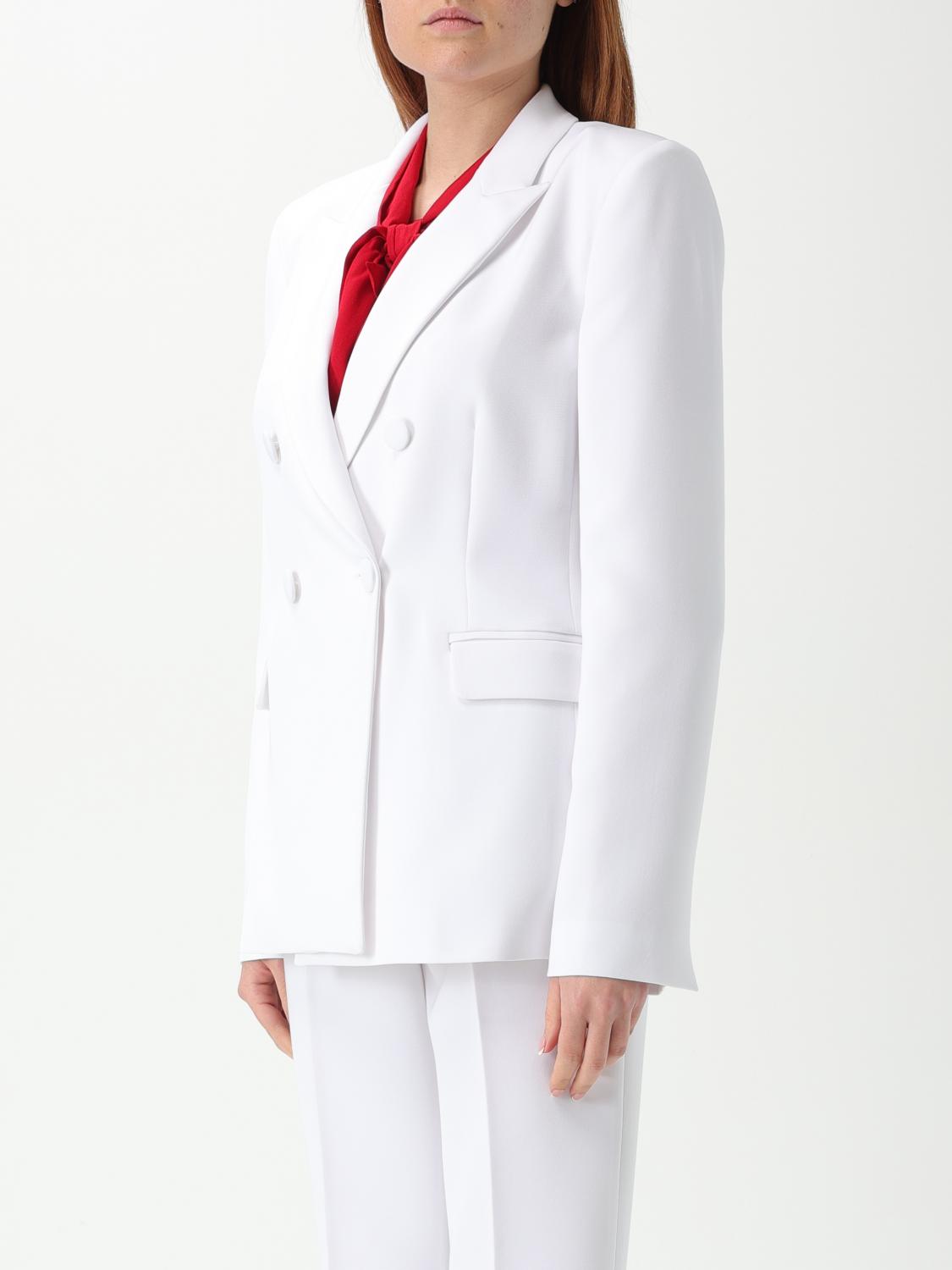 LIU JO CHAQUETA: Americana mujer Liu Jo, Blanco 1 - Img 4