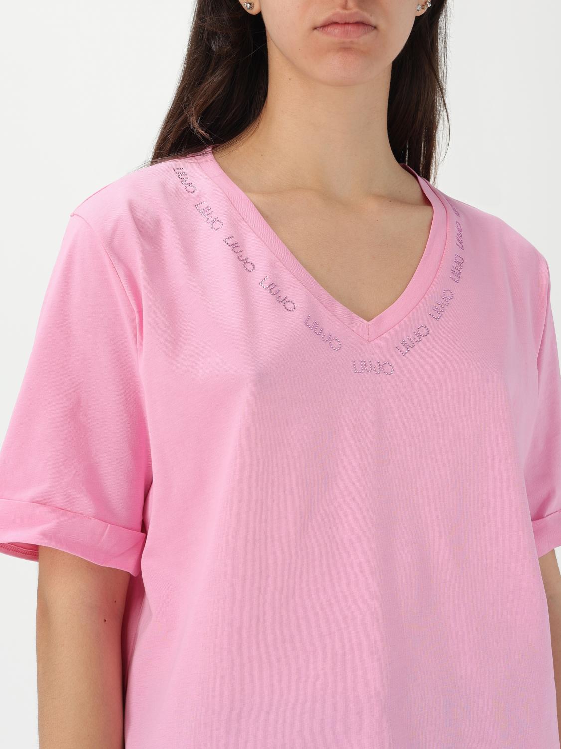 LIU JO CAMISETA: Camiseta mujer Liu Jo, Rosa - Img 3