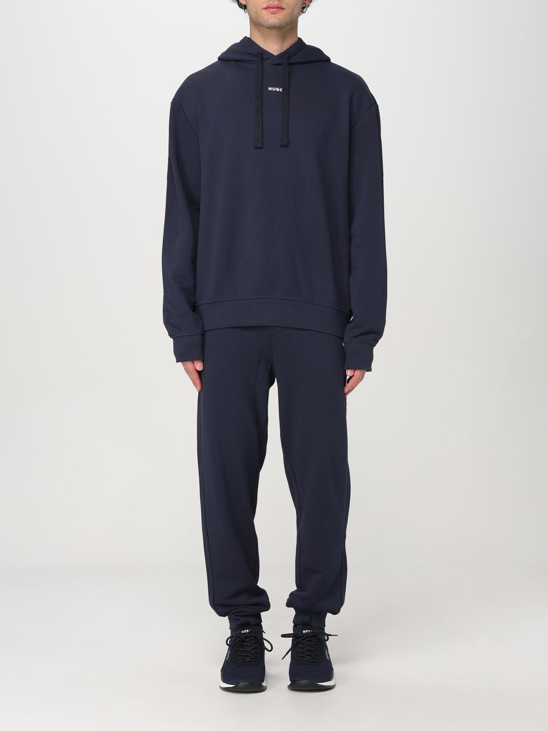 BOSS COMPLETO: Completo felpa + pantalone Boss in cotone stretch , Blue - Img 1