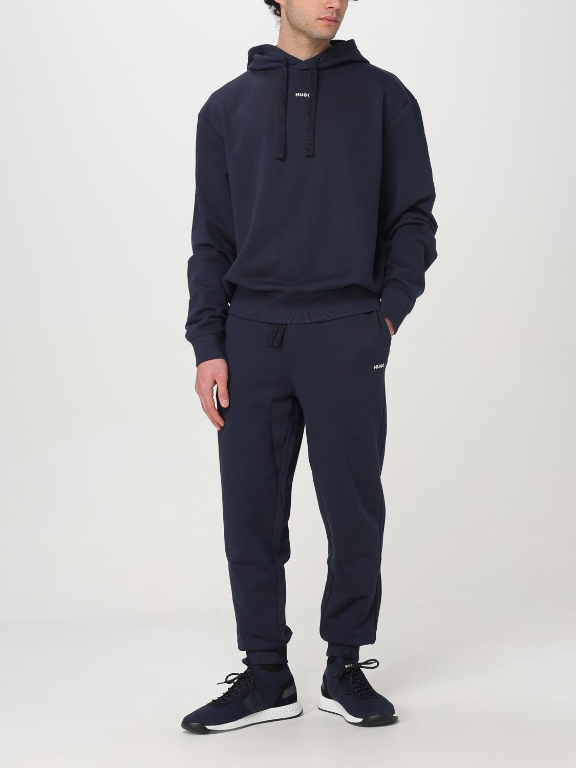 BOSS COMPLETO: Completo felpa + pantalone Boss in cotone stretch , Blue - Img 2