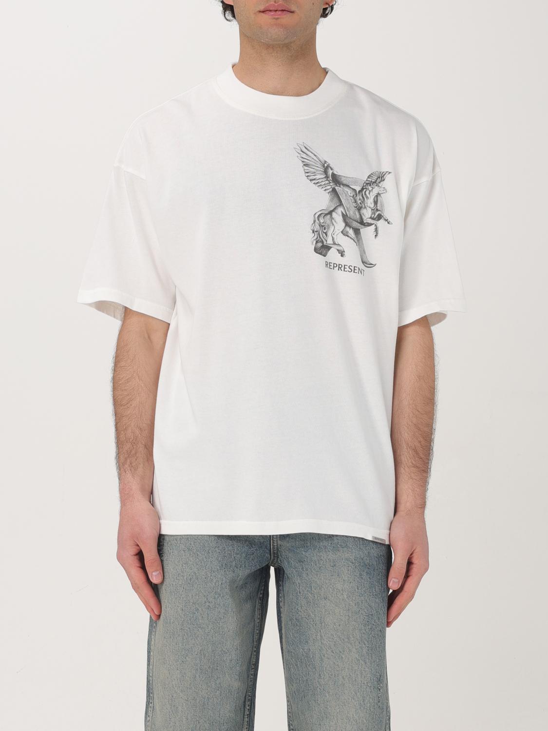REPRESENT T-SHIRT: T-shirt con stampa grafica Represent, Bianco 1 - Img 1