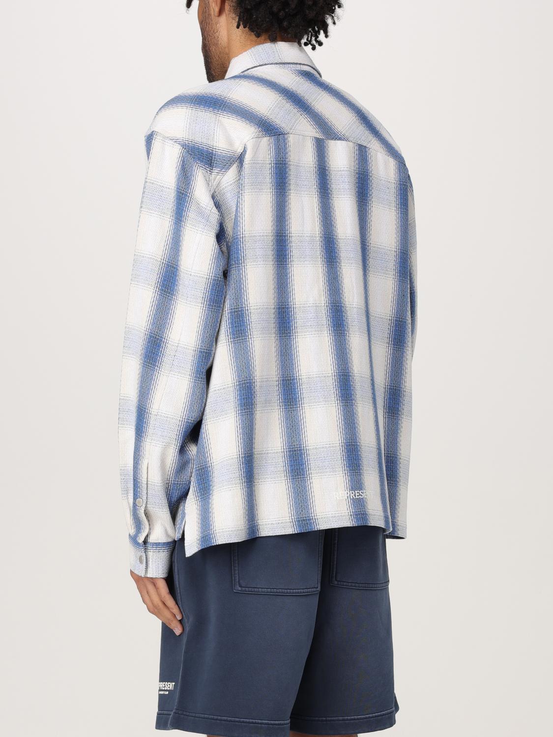 REPRESENT SHIRT: Shirt men Represent, Blue - Img 3