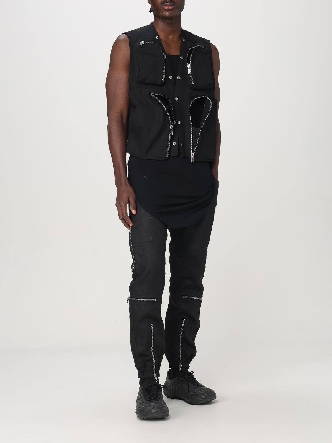 RICK OWENS SUIT VEST: Jacket men Rick Owens, Black - Img 2