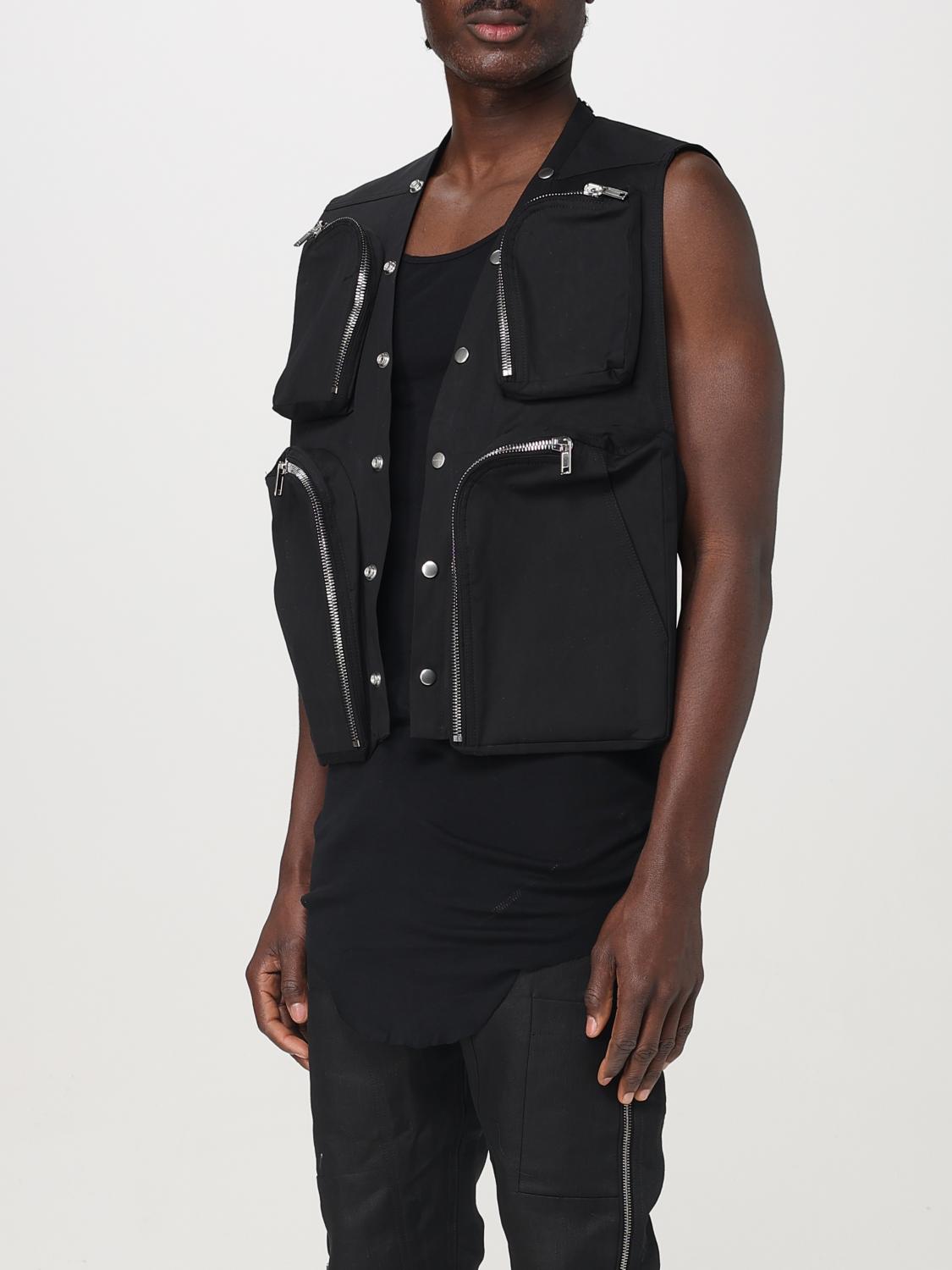 RICK OWENS SUIT VEST: Jacket men Rick Owens, Black - Img 4