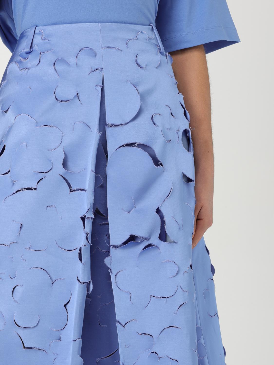 MARNI GONNA: Gonna midi con cintura Marni, Azzurro - Img 5