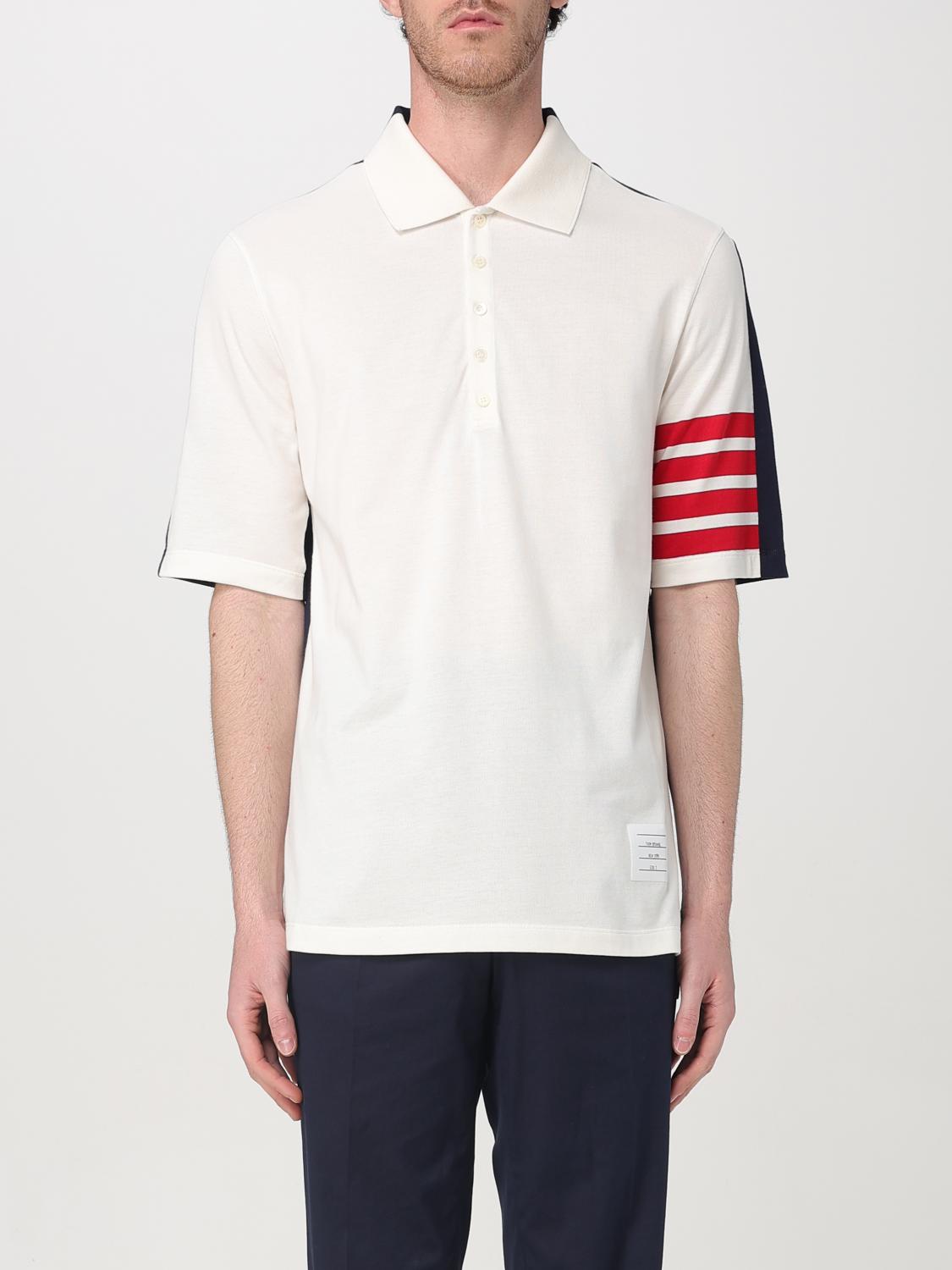 THOM BROWNE POLO: Polo herren Thom Browne, Weiß - Img 1