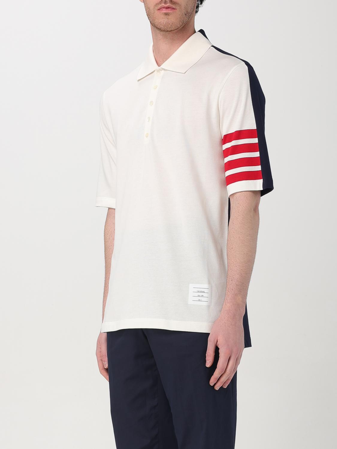 THOM BROWNE POLO: Polo herren Thom Browne, Weiß - Img 4