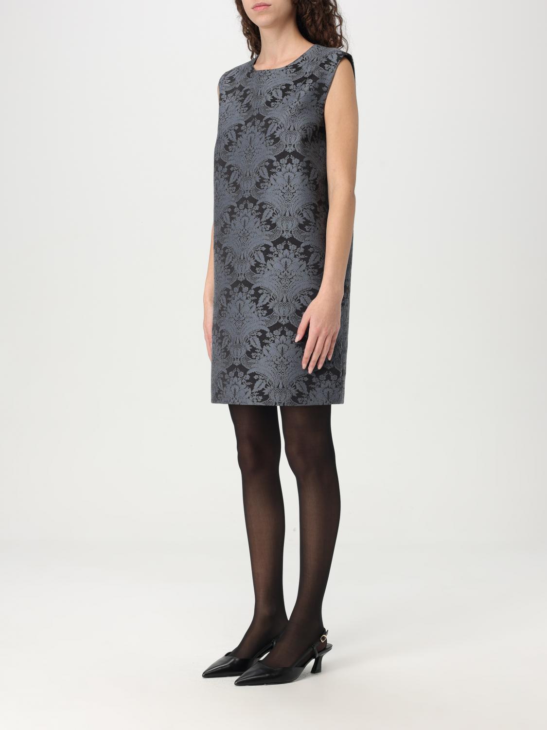 MAX MARA ABITO: Abito mini Max Mara in jacquard di lana , Acqua - Img 3