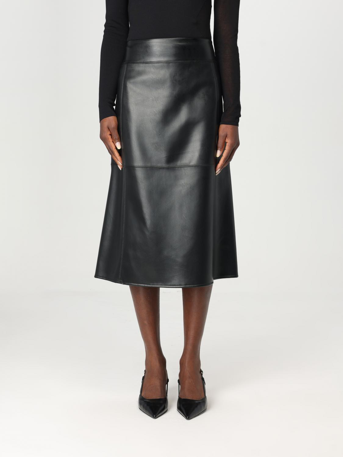 'S MAX MARA GONNA: Gonna 'S Max Mara in pelle sintetica, Nero - Img 1