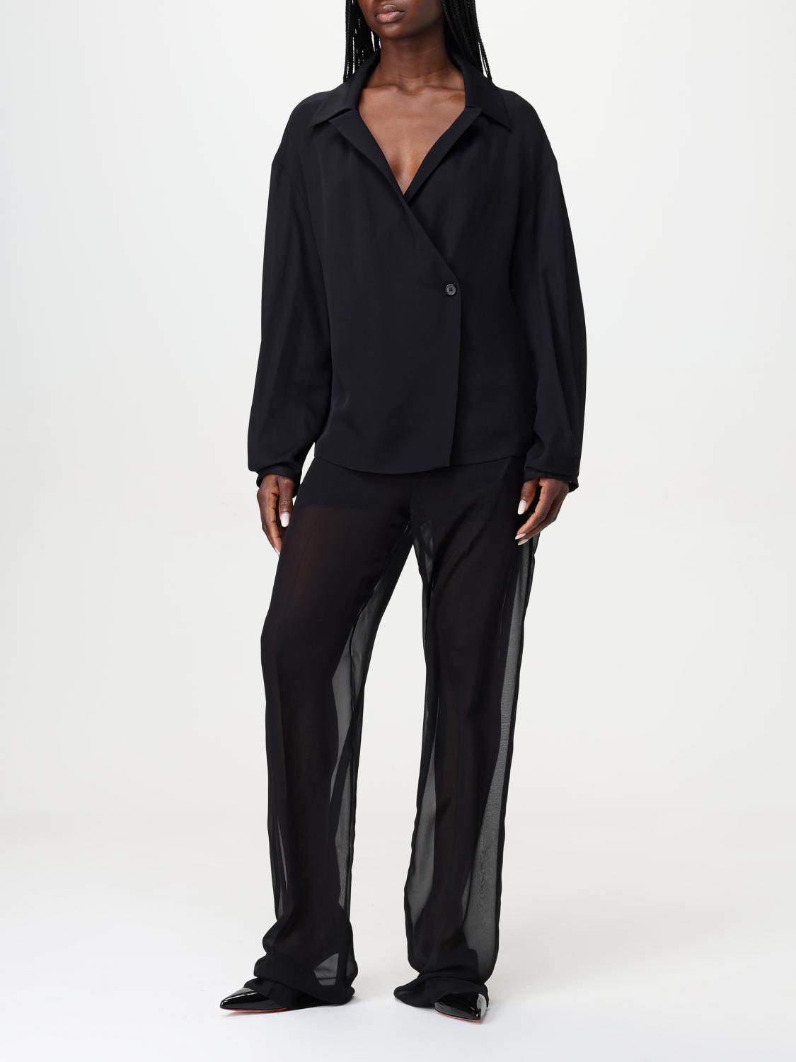 KHAITE CAMICIA: Camicia Khaite in seta , Nero - Img 2