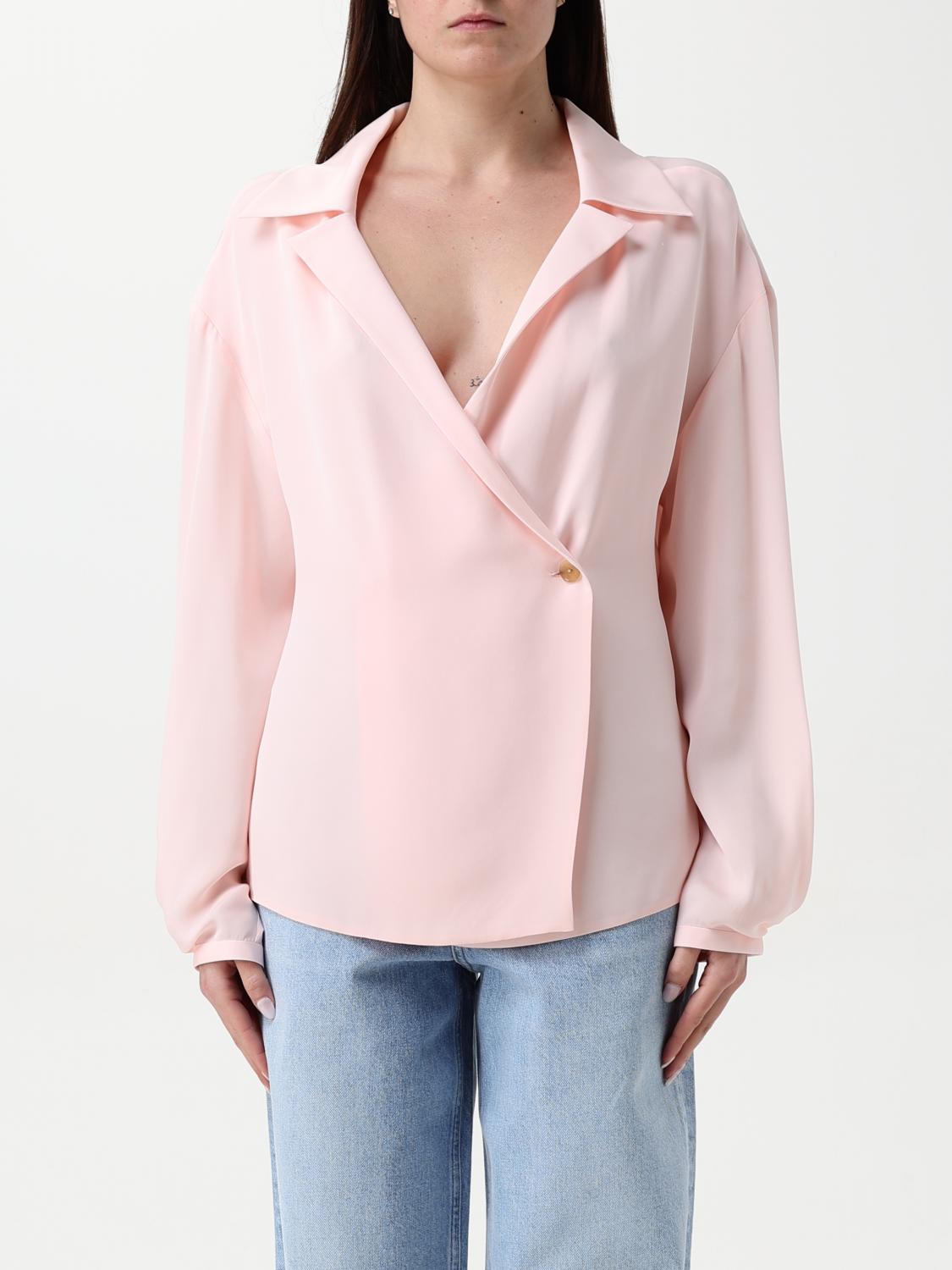 KHAITE CAMICIA: Camicia Khaite in seta , Rosa - Img 1