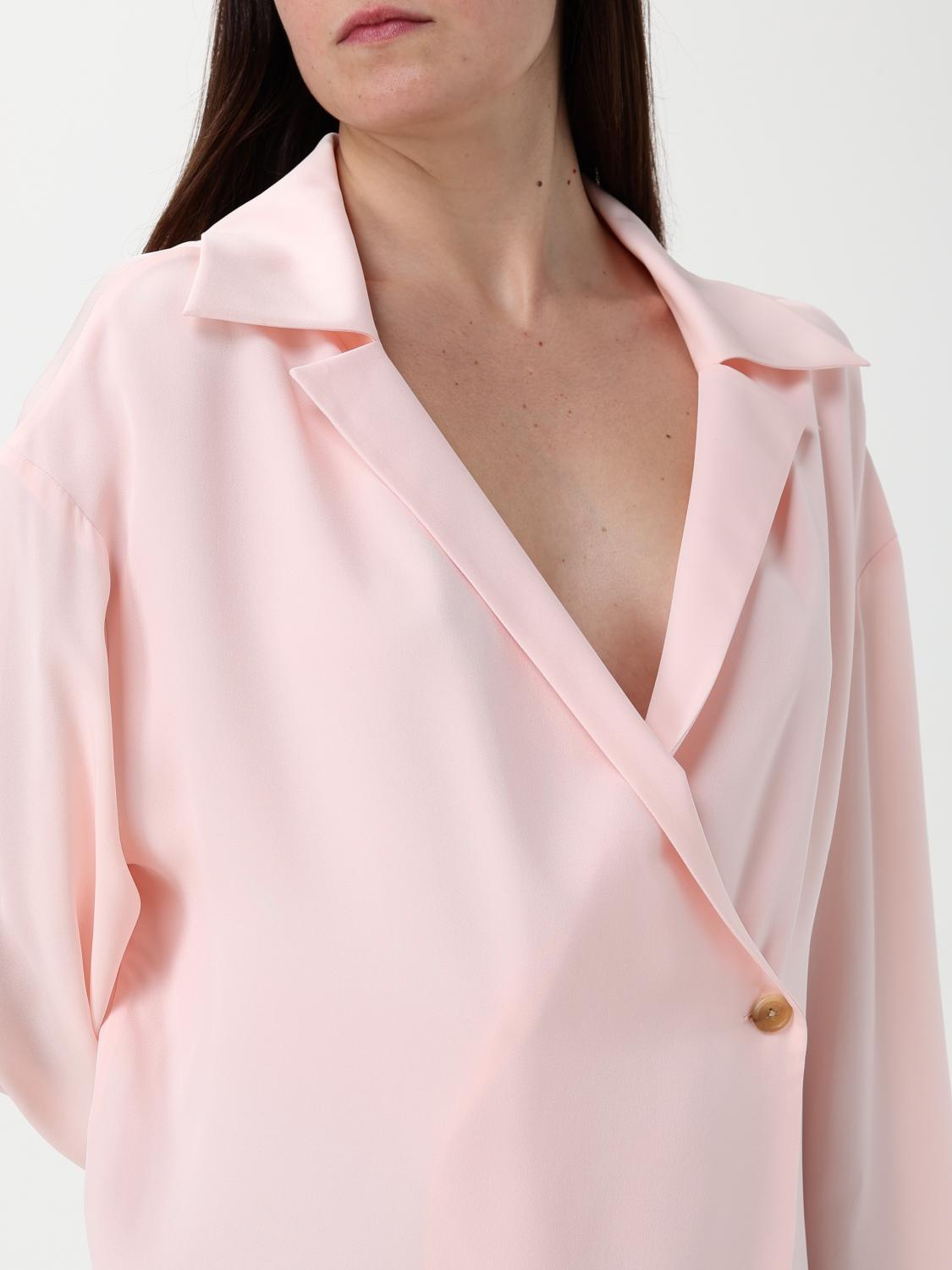 KHAITE CAMICIA: Camicia Khaite in seta , Rosa - Img 5