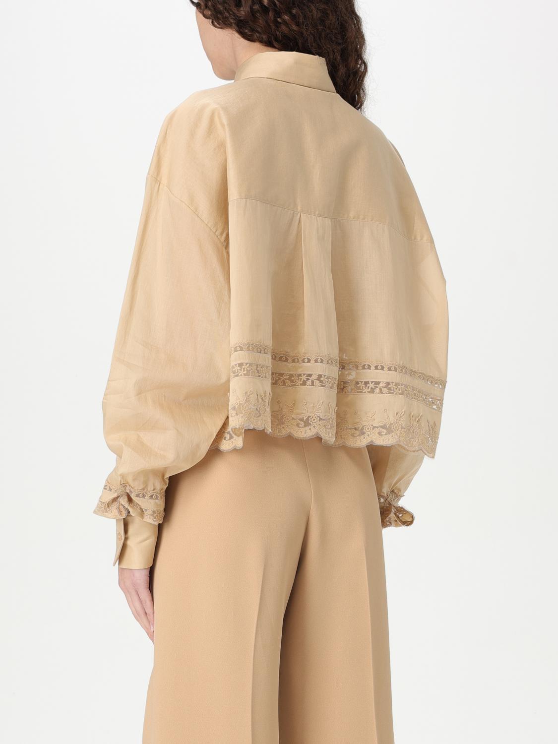 ERMANNO SCERVINO CAMISA: Camisa mujer Ermanno Scervino, Beige - Img 2