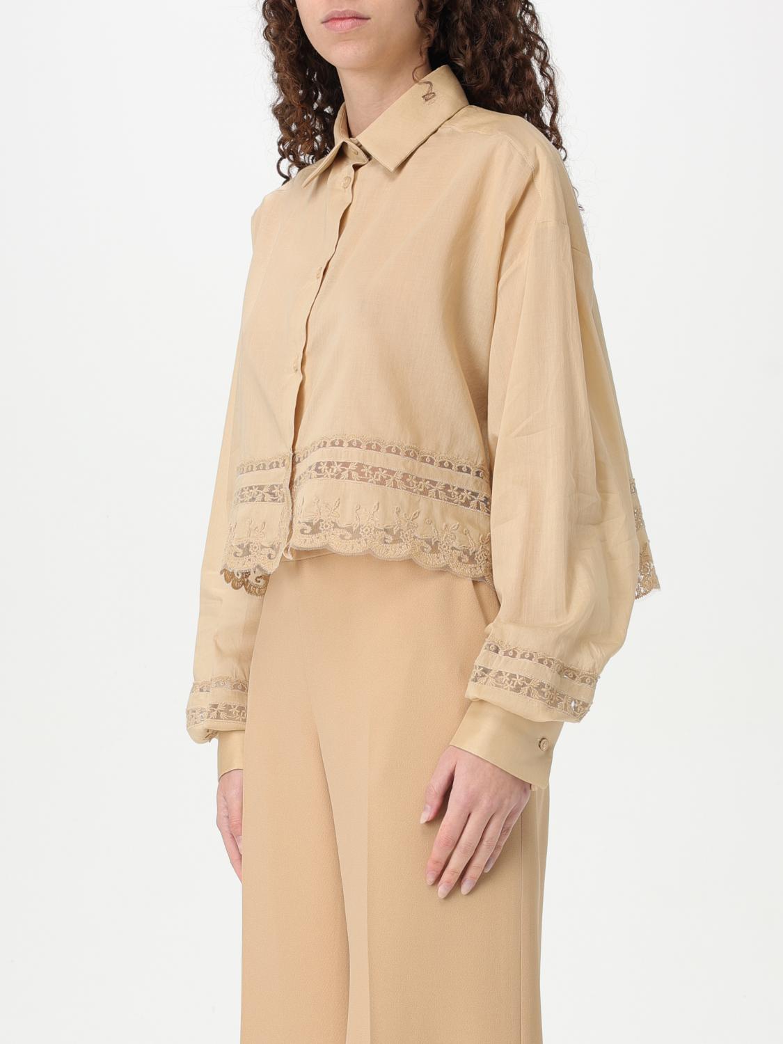ERMANNO SCERVINO CAMISA: Camisa mujer Ermanno Scervino, Beige - Img 3