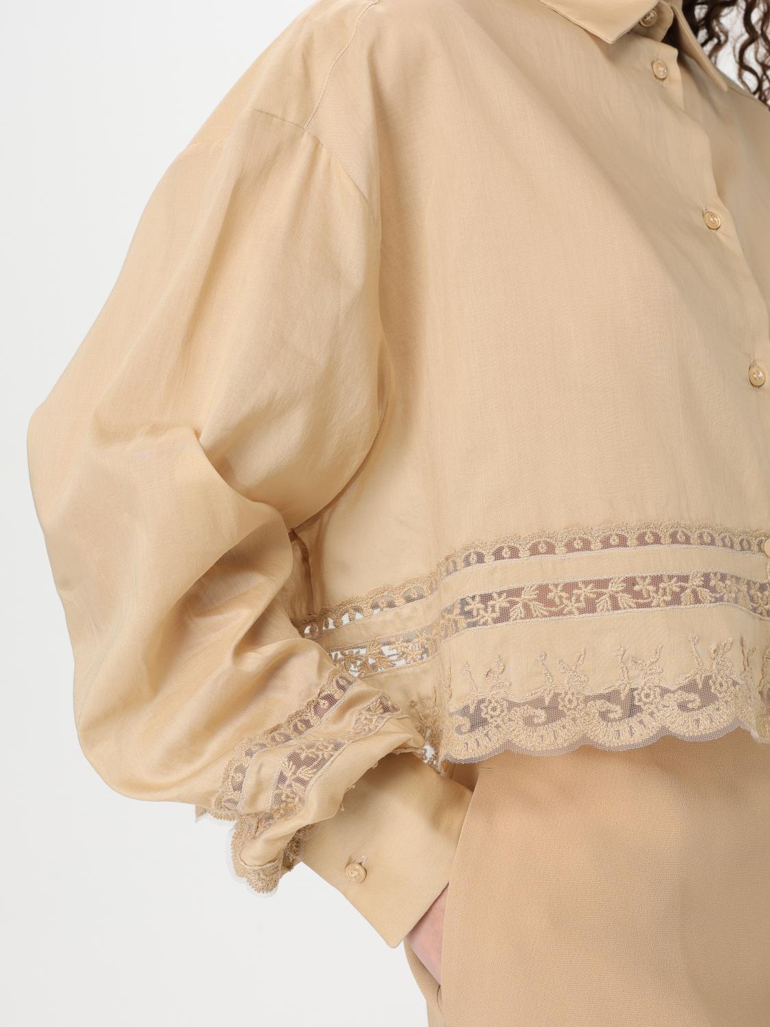 ERMANNO SCERVINO CAMISA: Camisa mujer Ermanno Scervino, Beige - Img 4