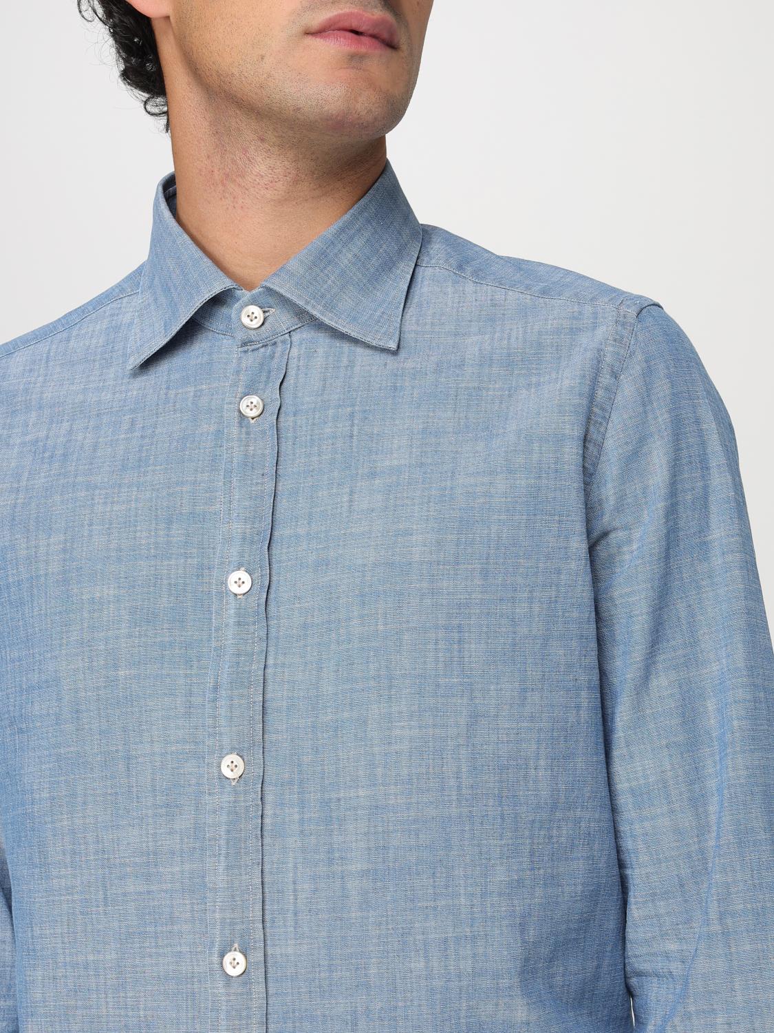 ELEVENTY CAMICIA: Camicia Eleventy in cotone , Blue - Img 3
