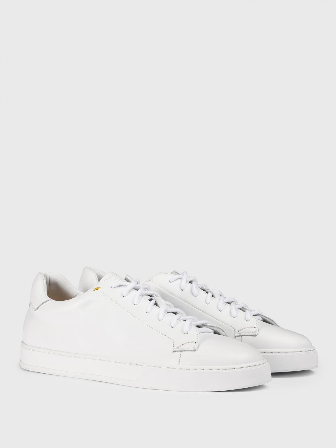 DOUCAL'S SNEAKERS: Sneakers Doucal's in pelle , Bianco - Img 2