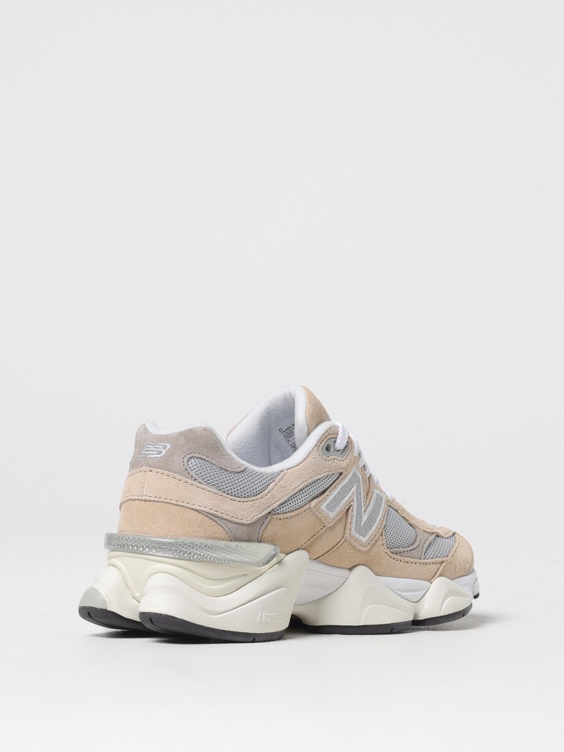 NEW BALANCE SNEAKERS: Sneakers 9060 New Balance in camoscio e mesh , Beige - Img 3