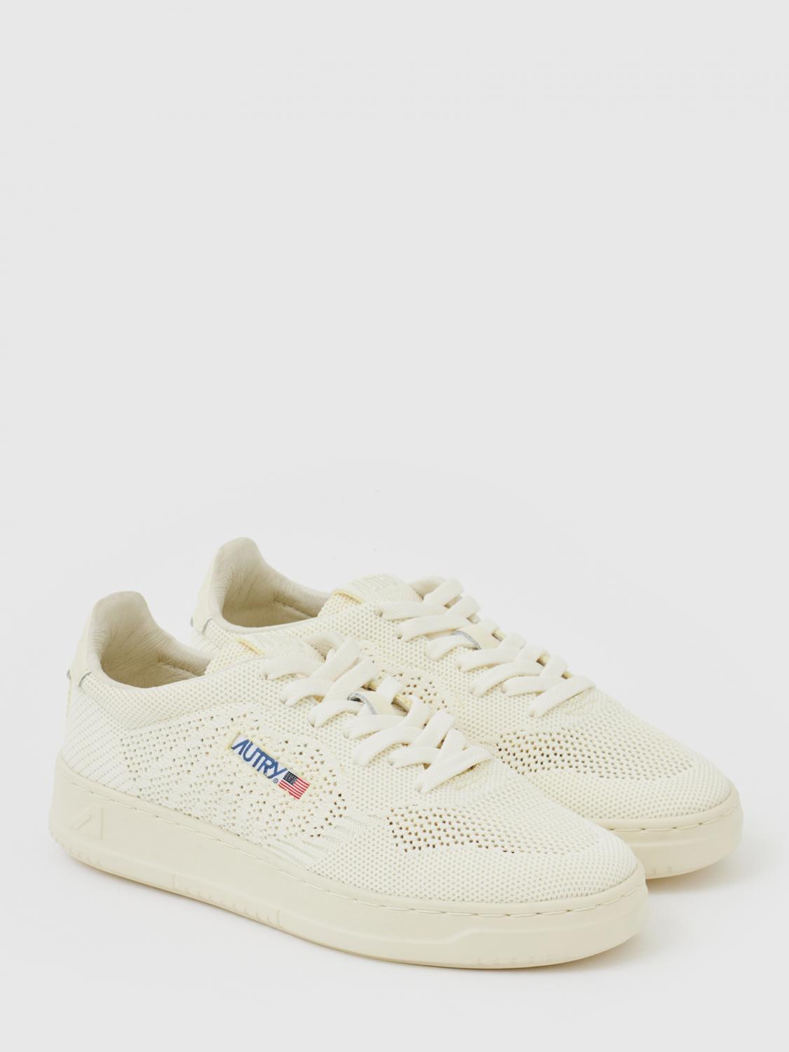 AUTRY SNEAKERS: Sneakers Easeknit Autry in maglia traforata , Bianco - Img 2