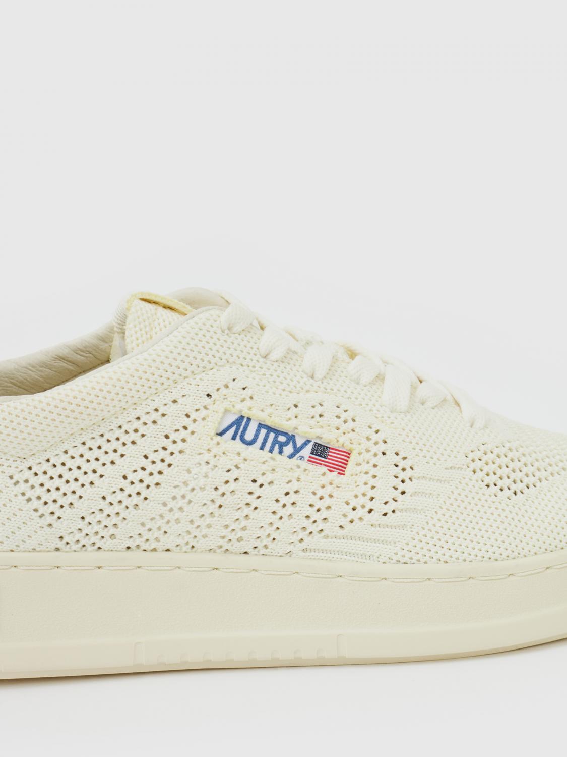 AUTRY SNEAKERS: Sneakers Easeknit Autry in maglia traforata , Bianco - Img 4