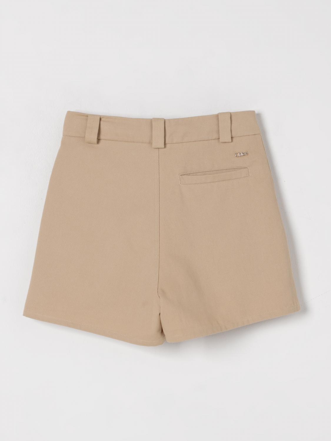 CHLOÉ SHORTS: Short kids ChloÉ, Beige - Img 2