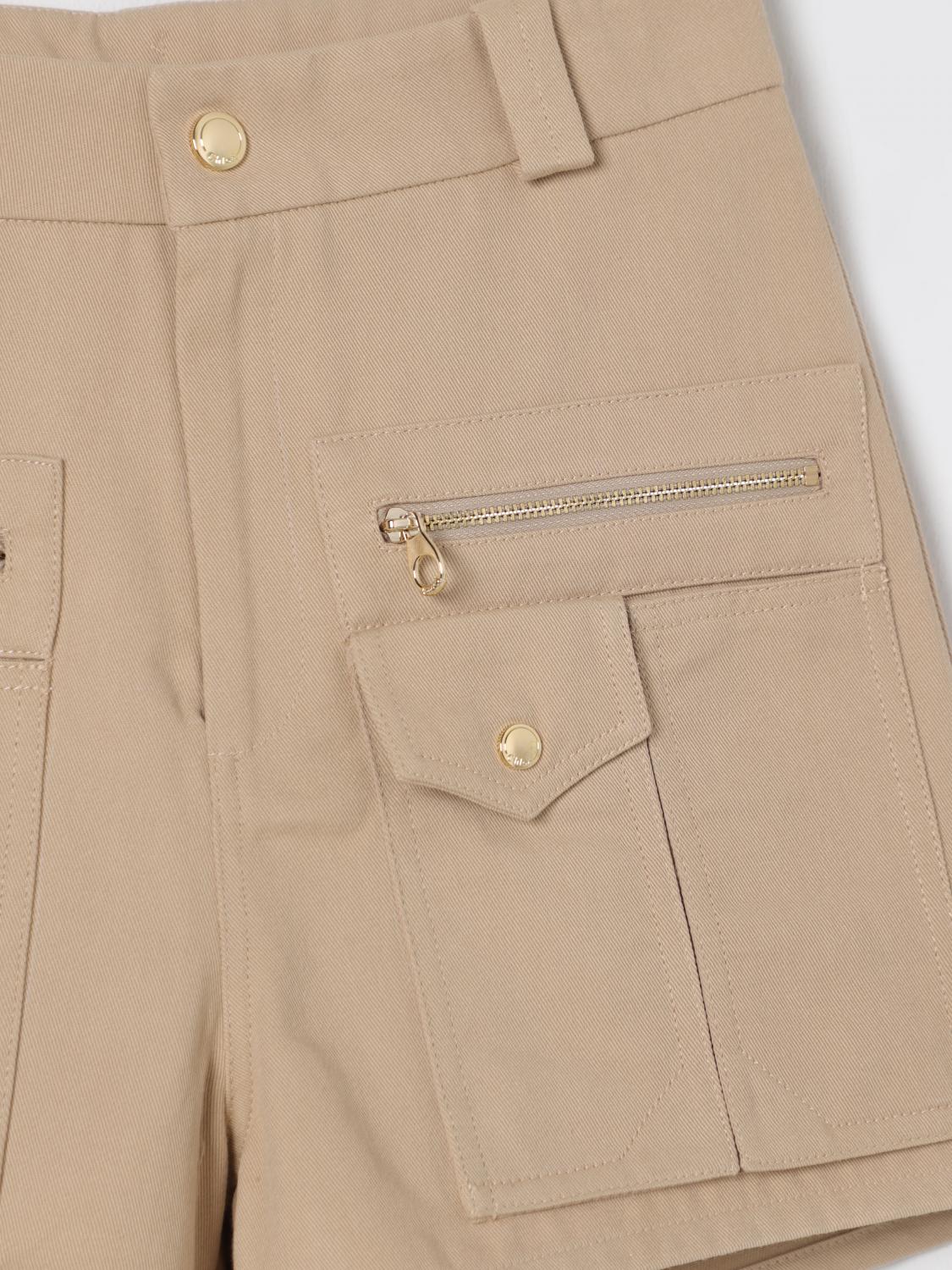 CHLOÉ SHORTS: Short kids ChloÉ, Beige - Img 3