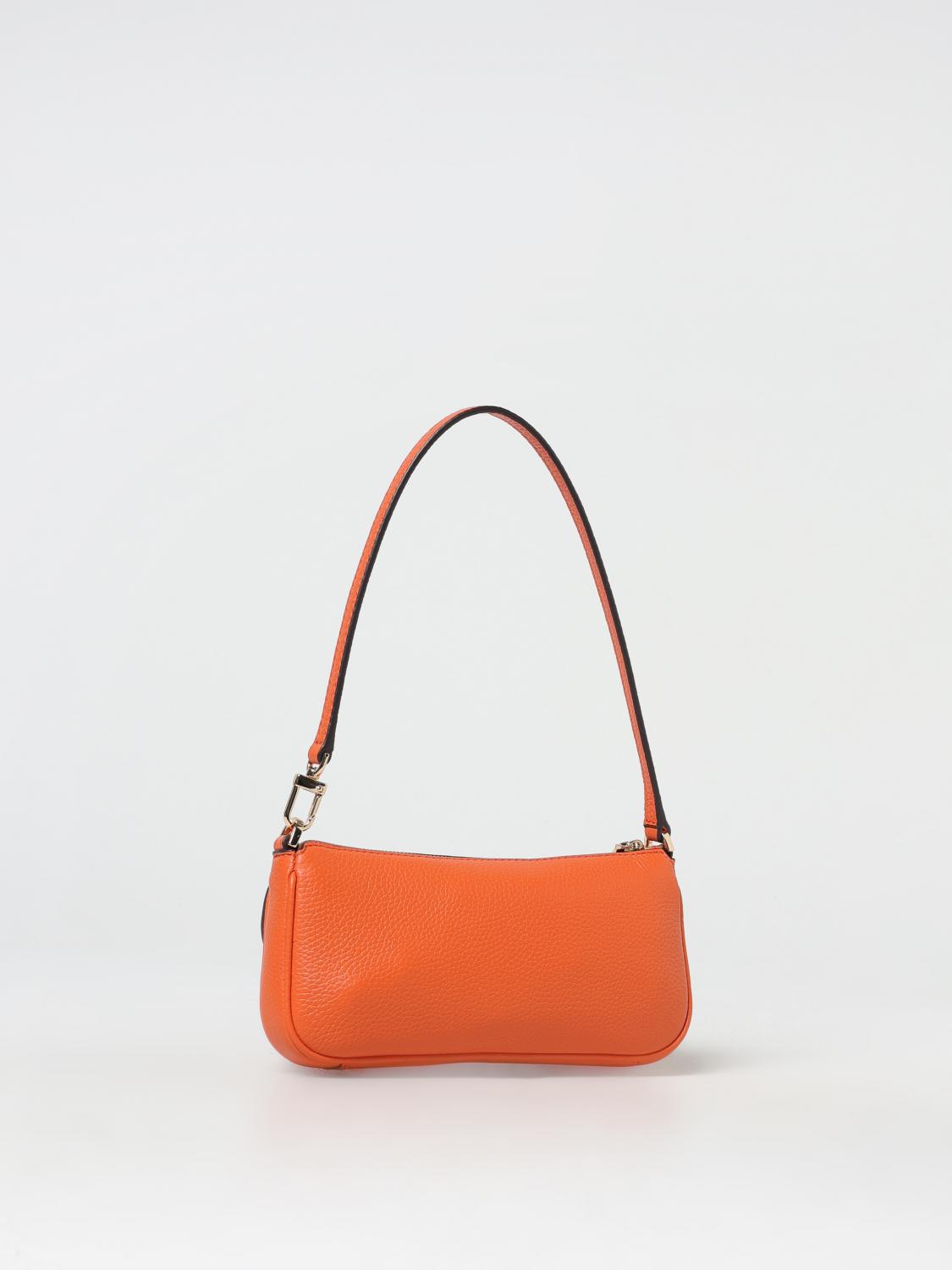 MICHAEL KORS BORSA A SPALLA: Borsa Zoe Michael Kors in pelle a grana , Arancione - Img 2