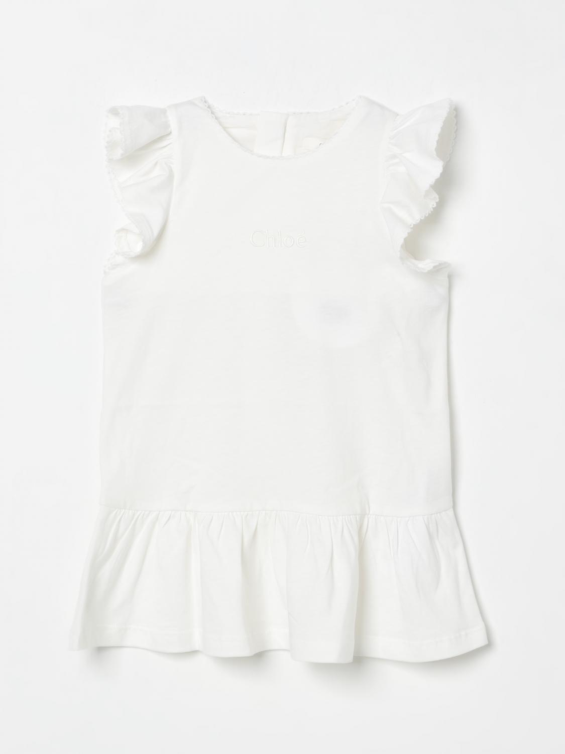 CHLOÉ ROMPER: Dress kids ChloÉ, Yellow Cream - Img 1