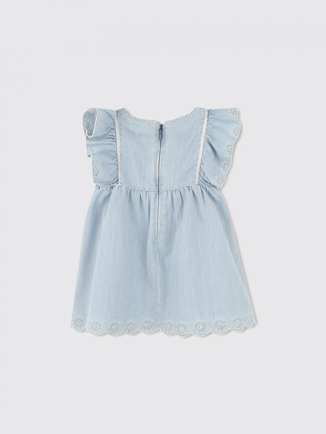CHLOÉ BABY-OVERALL: Kleid kinder ChloÉ, Beige - Img 2