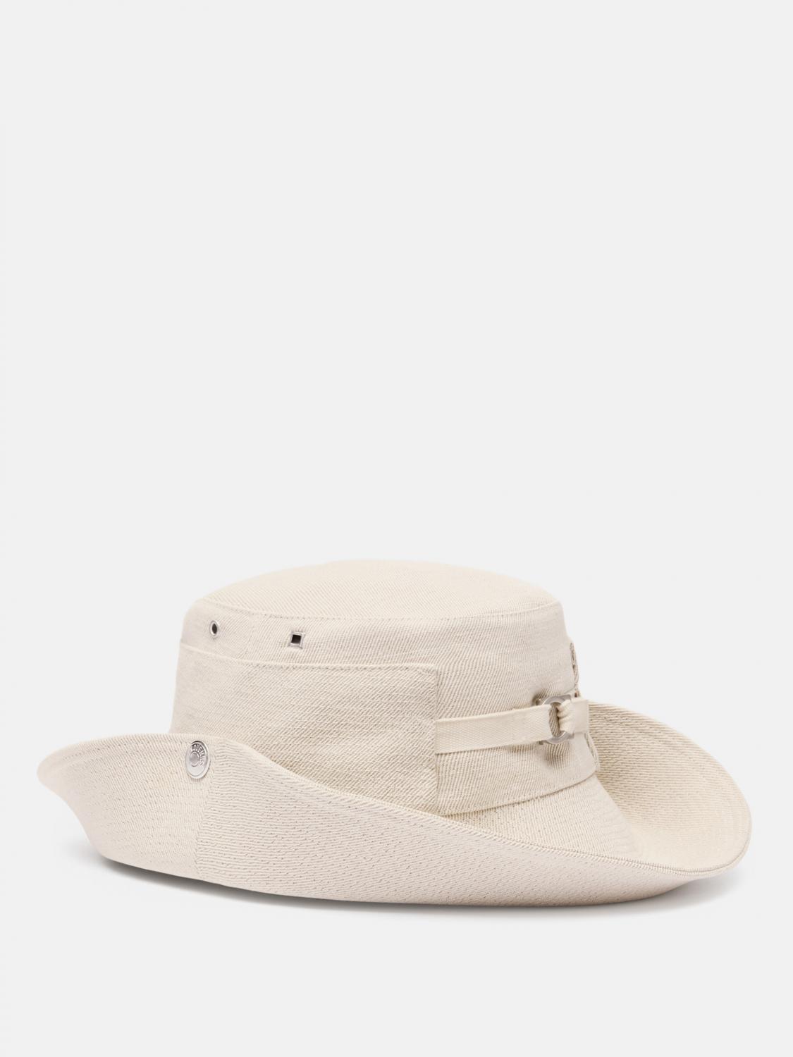 JACQUEMUS 帽子: 帽子 メンズ Jacquemus, ホワイト - Img 2