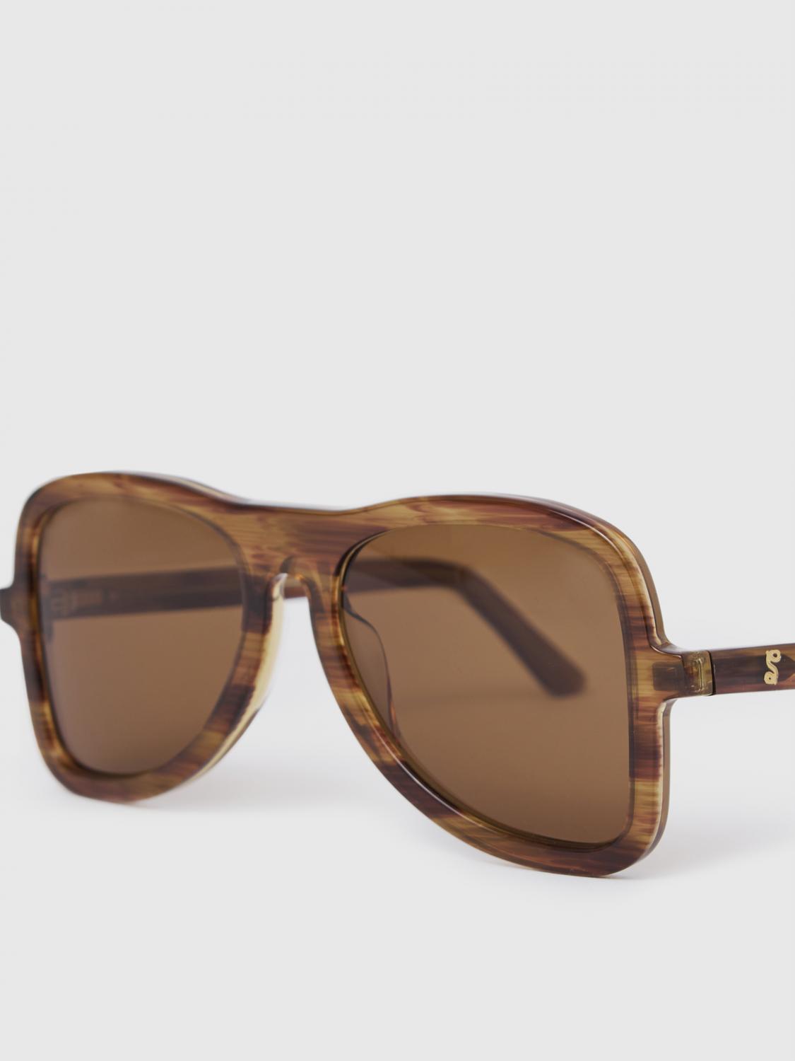 SÉFR SUNGLASSES: Sunglasses men SÉfr, Brown - Img 3