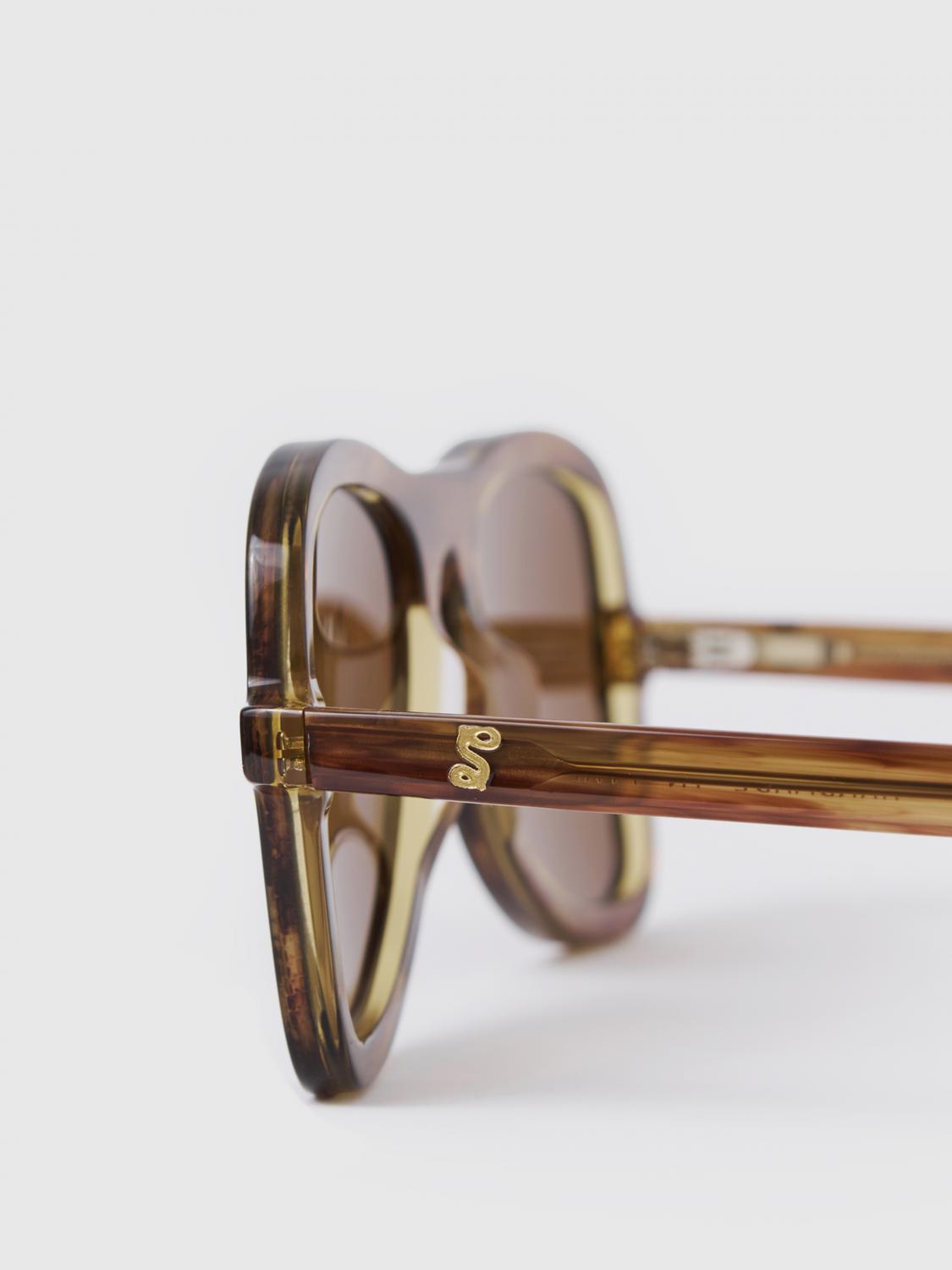 SÉFR SUNGLASSES: Sunglasses men SÉfr, Brown - Img 4