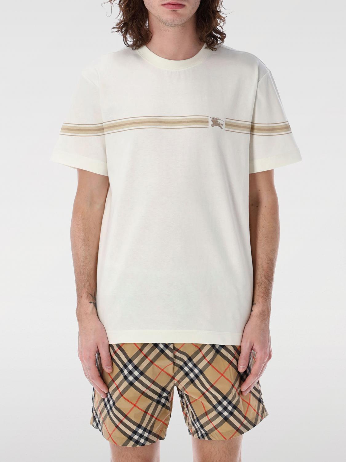 BURBERRY T-SHIRT: T-shirt men Burberry, White - Img 1