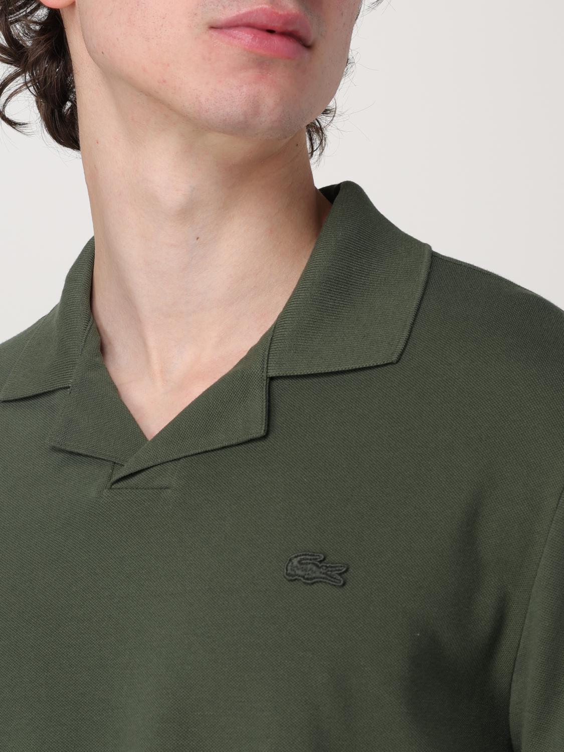 LACOSTE POLO: Polo classic fit Lacoste in cotone organico piquet, Kaki - Img 3